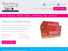 Tablet Screenshot of brydianplasticcards.co.uk